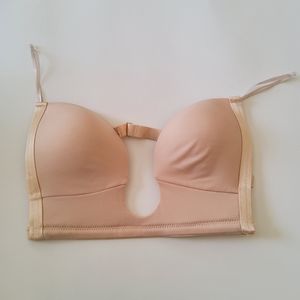 Le Senza Low U Plunge Backless Strapless Bra Size 3 New